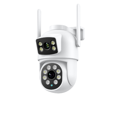 ORTHO-WAM-3MP3.6-WF Видеокамера IP 2 обьектива поворотная+фиксированная 3MP WIFI с микрофоном и динамиком  ORTHO-WAM-3MP3.6-WF Видеокамера IP поворотная 3MP WIFI с микрофоном и динамиком, белая светодиодная и ИК подсветка до 30 метров