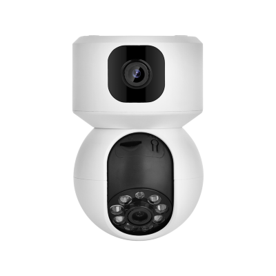 ORTHO-XMC-3MP3.6-WF Видеокамера IP 2 объектива поворотная+фиксированная 3MP WIFI с микрофоном и динамиком ORTHO-XMC-3MP3.6-WF Видеокамера IP поворотная 3MP WIFI с микрофоном и динамиком, белая светодиодная и ИК подсветка до 10 метров